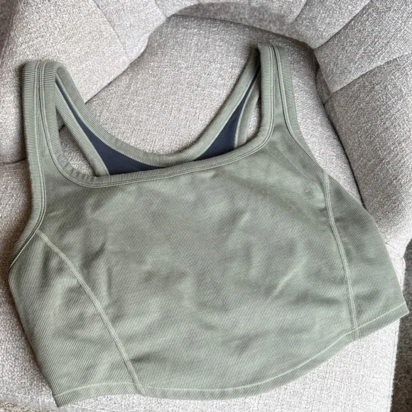 prAna Becksa Sports Bra Bralette in Sage Heather - Picture 2 of 8